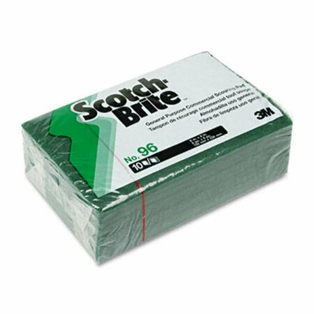 SCOTCH-BRITE Commercial Scouring Pad- 6 x 9- 10/Pack SC33225
